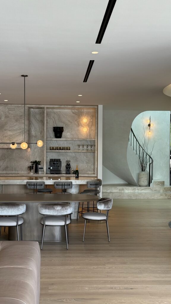Hong Henwood Bulimba Residence — dining upholstery by Formatek