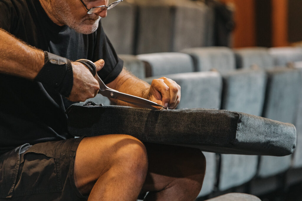 Matthew-Flinders-College-4 Matthew Flinders Anglican College theatre seating upholstery by Formatek 4